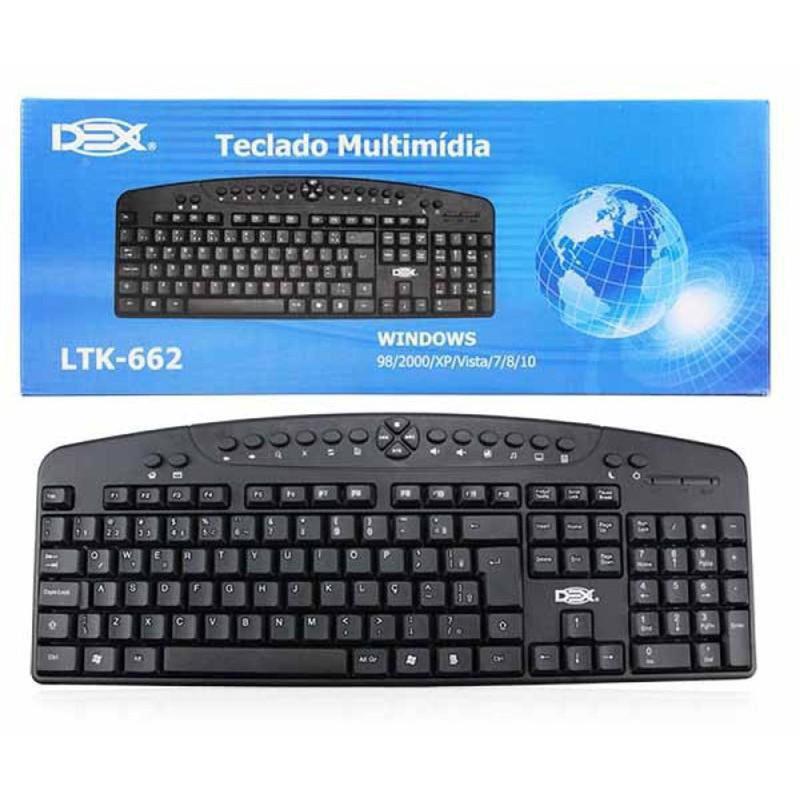 Teclado Multimidia Usb Padrao Brasil Abnt2 - LTK-662 - Dex